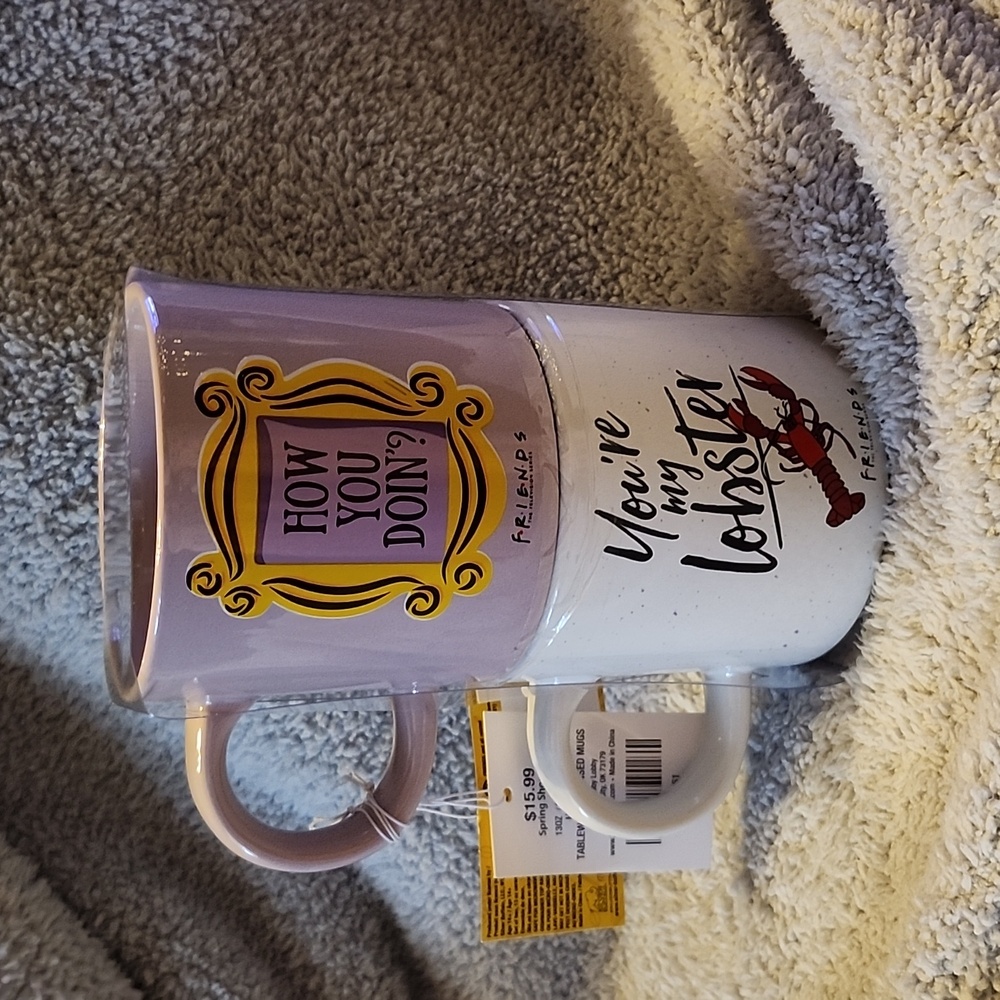 New Friends TV Show Coffee Mug Set (2)‎ 13 oz How You Doin / You'reMy Lobster